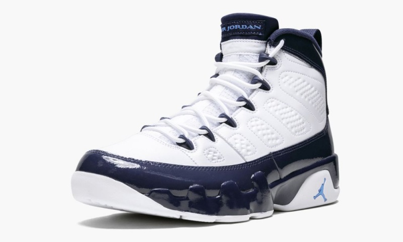 Nike Air Jordan 9 Retro 'UNC' Schoenen Heren Wit Blauw Donkerblauw Nederland | 583201-PRD
