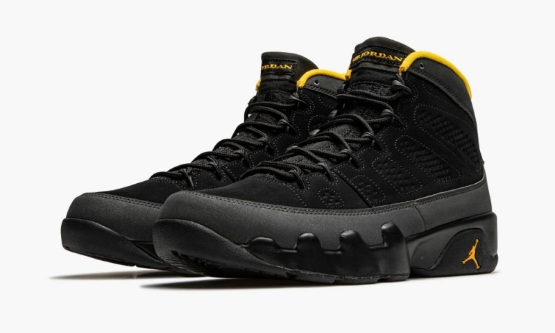 Nike Air Jordan 9 Retro 'University Gold' Schoenen Heren Zwart Grijs Goud Nederland | 713902-FUW