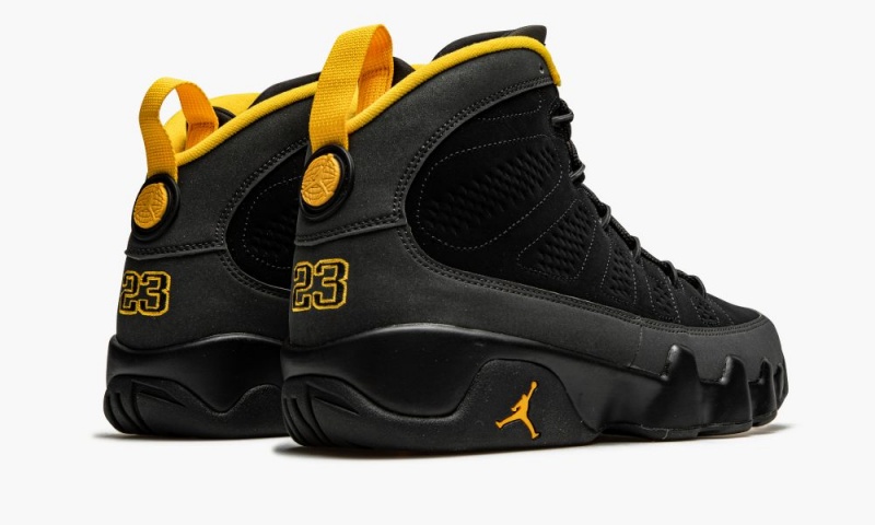 Nike Air Jordan 9 Retro 'University Gold' Schoenen Heren Zwart Grijs Goud Nederland | 713902-FUW