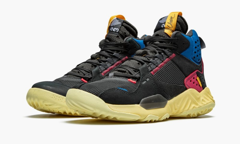 Nike Air Jordan Delta Mid SP 'Union LA - Off Noir' Schoenen Heren Zwart Geel Grijs Nederland | 715439-HQD