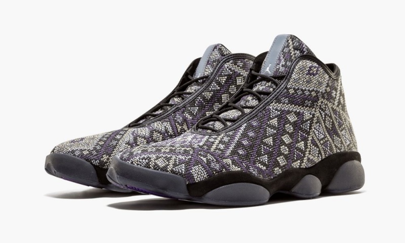 Nike Air Jordan Horizon Premium Schoenen Heren Zwart Paars Grijs Nederland | 782390-KJV