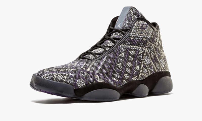 Nike Air Jordan Horizon Premium Schoenen Heren Zwart Paars Grijs Nederland | 782390-KJV
