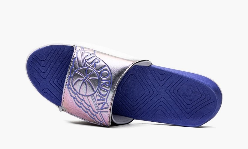 Nike Air Jordan Hydro 7 Schoenen Heren Grijs Koningsblauw Wit Nederland | 245396-EHY