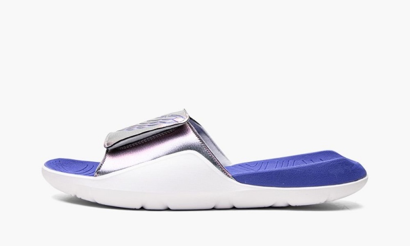 Nike Air Jordan Hydro 7 Schoenen Heren Grijs Koningsblauw Wit Nederland | 245396-EHY