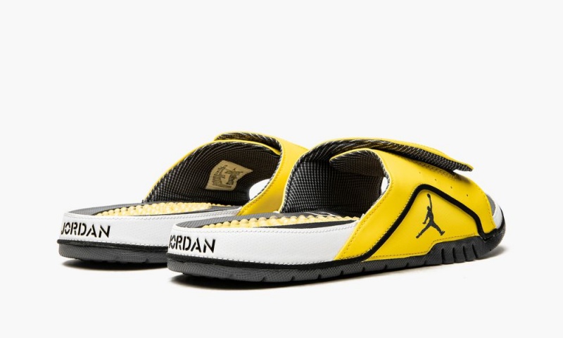 Nike Air Jordan Hydro IV 'Lightning' Schoenen Heren Geel Donkerblauw Grijs Nederland | 645072-PKZ