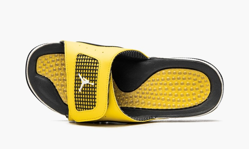 Nike Air Jordan Hydro IV 'Lightning' Schoenen Heren Geel Donkerblauw Grijs Nederland | 645072-PKZ