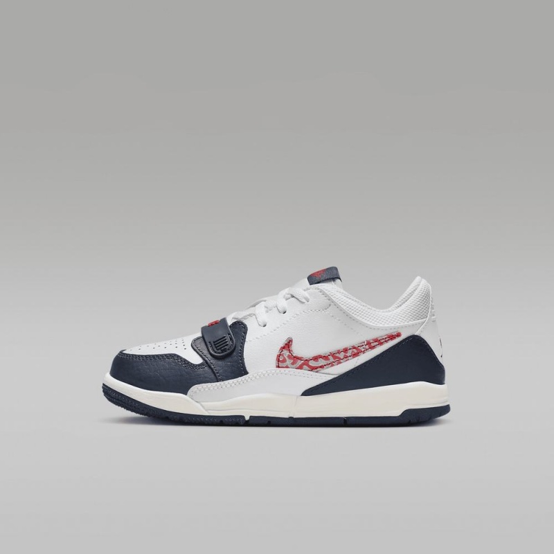 Nike Air Jordan Legacy 312 Low Schoenen Kinderen Donkerblauw Wit Nederland | 841596-JXZ