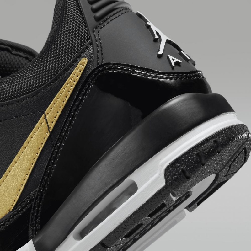 Nike Air Jordan Legacy 312 Low Schoenen Kinderen Zwart Wit Metal Goud Nederland | 374159-NLS