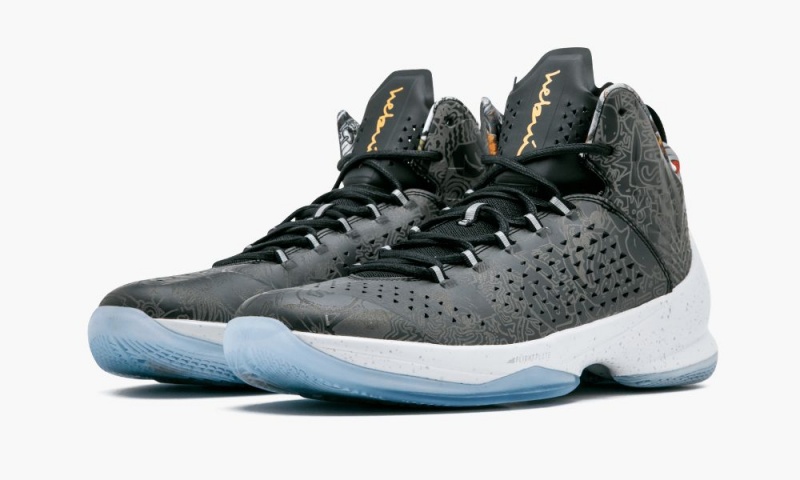 Nike Air Jordan Melo M11 HEBRU Schoenen Heren Zwart Zilver Wit Nederland | 968702-LUY