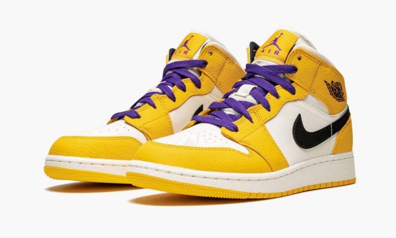 Nike Air Jordan Mid SE (GS) 'Lakers' Schoenen Kinderen Goud Zwart Nederland | 149270-ISG