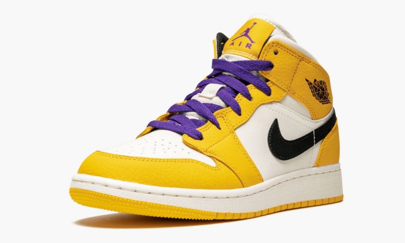 Nike Air Jordan Mid SE (GS) 'Lakers' Schoenen Kinderen Goud Zwart Nederland | 149270-ISG