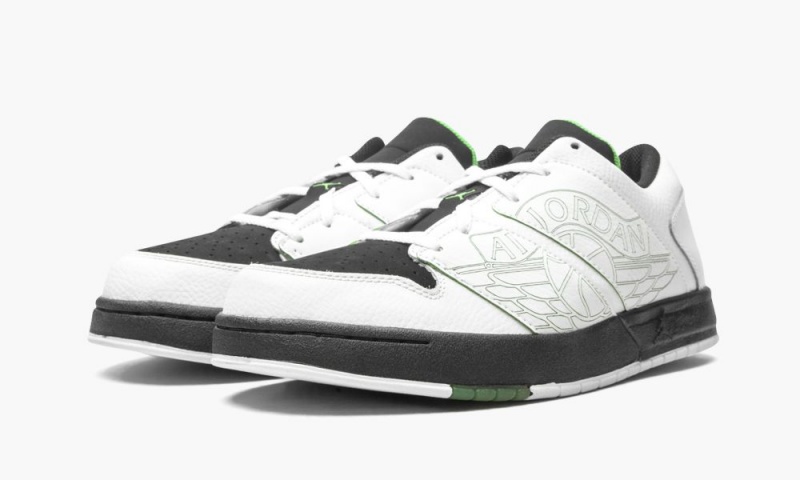 Nike Air Jordan Nu Retro 1 Low (GS) Schoenen Kinderen Wit Groen Zwart Nederland | 273641-AEO