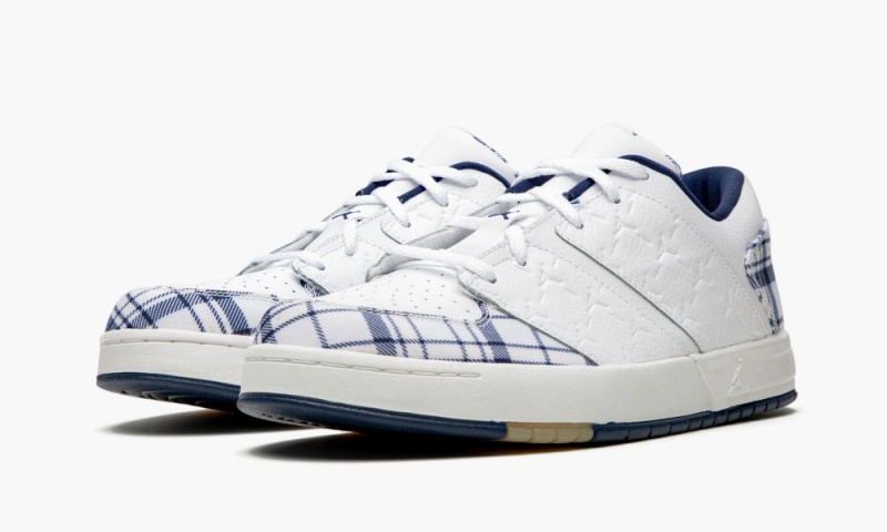 Nike Air Jordan Nu Retro 1 Schoenen Kinderen Wit Donkerblauw Nederland | 197365-AGJ