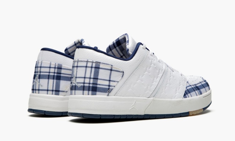 Nike Air Jordan Nu Retro 1 Schoenen Kinderen Wit Donkerblauw Nederland | 197365-AGJ