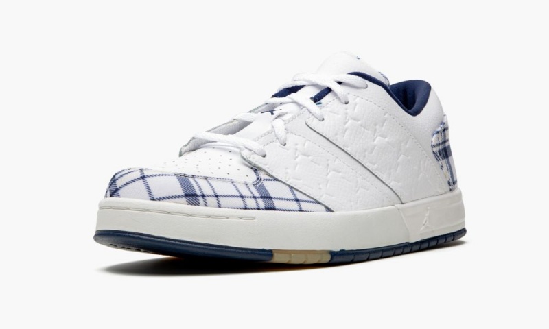 Nike Air Jordan Nu Retro 1 Schoenen Kinderen Wit Donkerblauw Nederland | 197365-AGJ