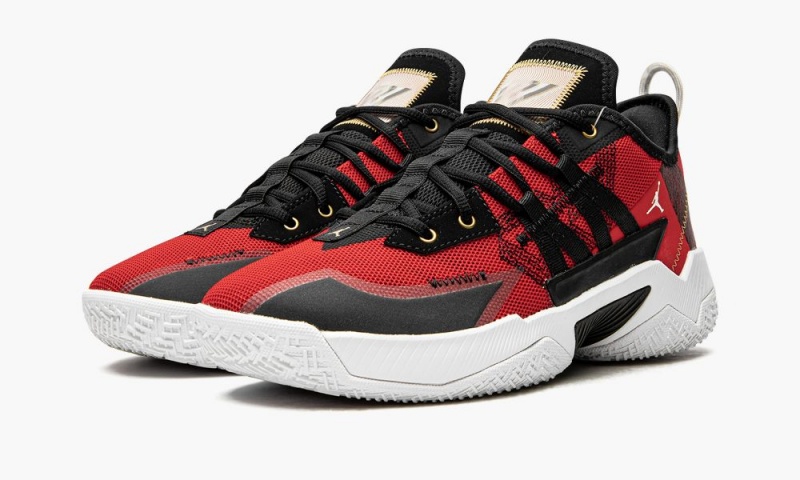 Nike Air Jordan One Take 2 PF 'Bred' Schoenen Heren Rood Metal Goud Zwart Nederland | 432975-ZHL