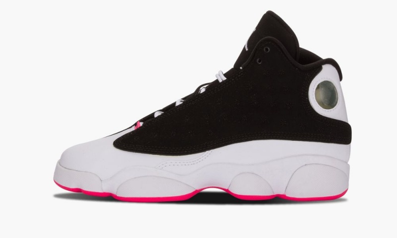 Nike Air Jordan Retro 13 GG \'Hyper Pink\' Schoenen Kinderen Zwart Roze Wit Nederland | 504791-XMF