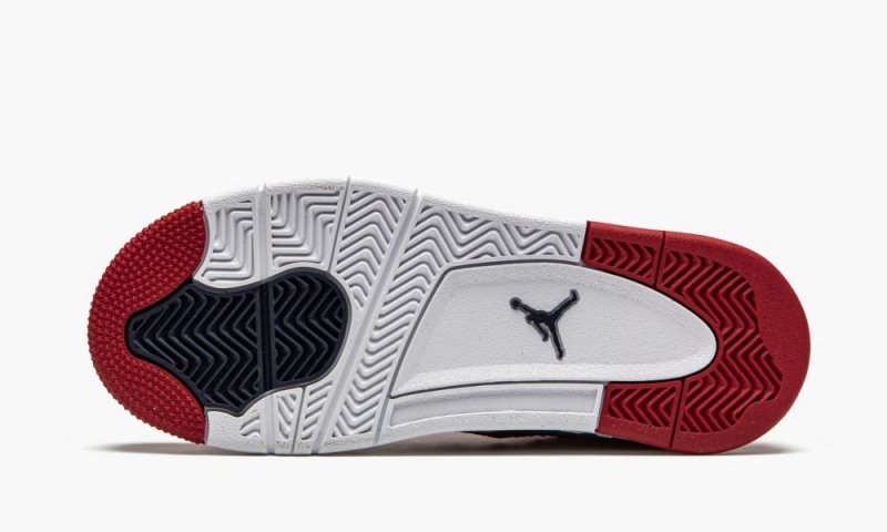 Nike Air Jordan Retro 4 PS 'Fiba 2019' Schoenen Kinderen Rood Wit Metal Goud Nederland | 873021-MGV