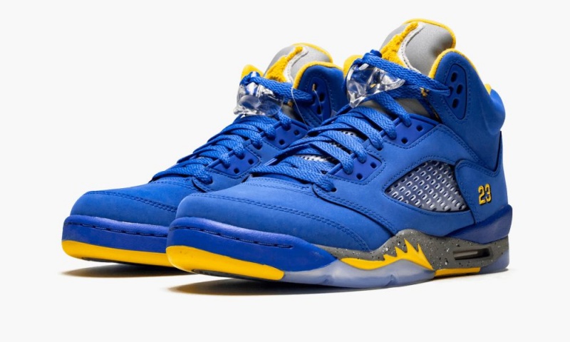 Nike Air Jordan Retro 5 V GS Schoenen Kinderen Koningsblauw Licht Nederland | 681209-QOI