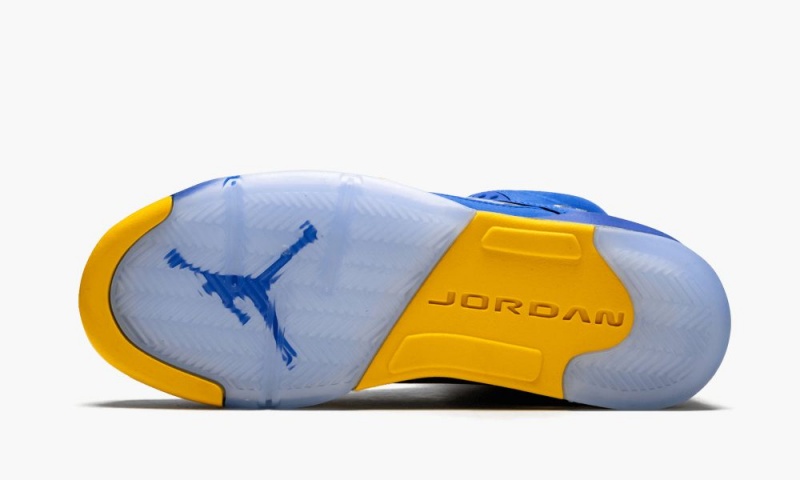 Nike Air Jordan Retro 5 V GS Schoenen Kinderen Koningsblauw Licht Nederland | 681209-QOI