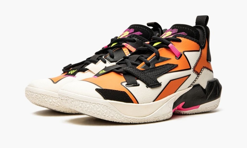 Nike Air Jordan Why Not Zer0.4 PF Schoenen Heren Wit Zwart Oranje Nederland | 630584-LBO