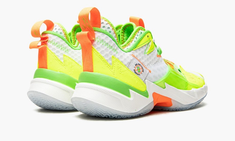 Nike Air Jordan Why Not Zer0. 'Splash Zone' Schoenen Heren Wit Groen Oranje Nederland | 152409-EBT