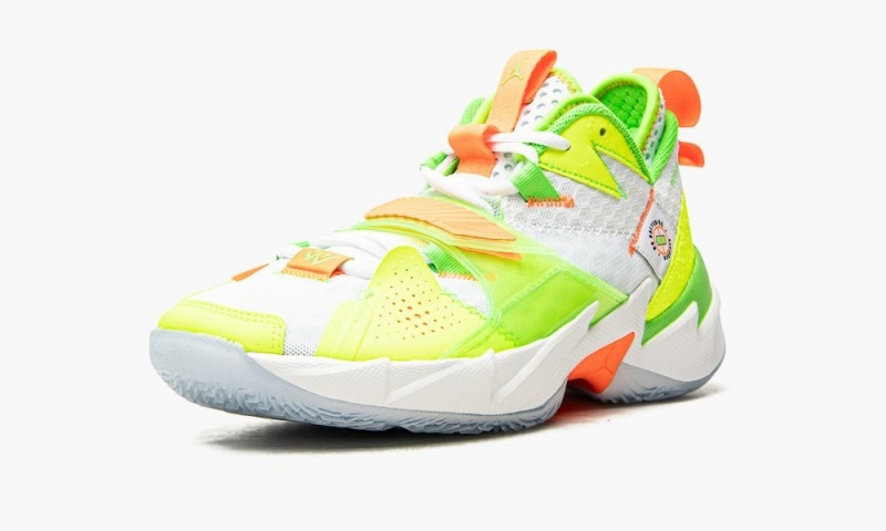 Nike Air Jordan Why Not Zer0. 'Splash Zone' Schoenen Heren Wit Groen Oranje Nederland | 152409-EBT