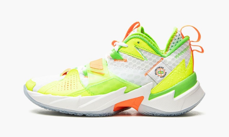 Nike Air Jordan Why Not Zer0. \'Splash Zone\' Schoenen Heren Wit Groen Oranje Nederland | 152409-EBT