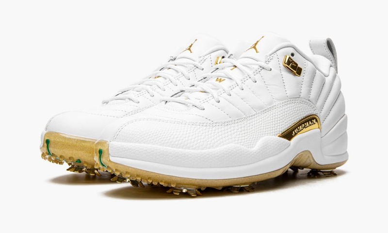 Nike Air Jordan XII G NRG M22 'Air Jordan 12 Golf - White Metallic' Schoenen Heren Wit Metal Goud Nederland | 829453-ILC