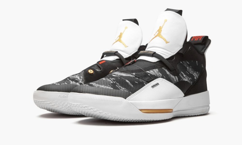 Nike Air Jordan XXXIII 'Tiger Camo' Schoenen Heren Zwart Wit Nederland | 319406-NKX