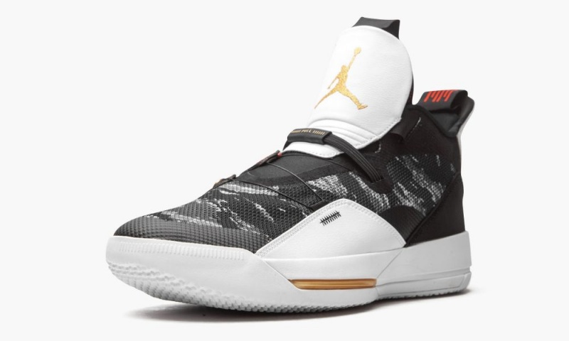 Nike Air Jordan XXXIII 'Tiger Camo' Schoenen Heren Zwart Wit Nederland | 319406-NKX