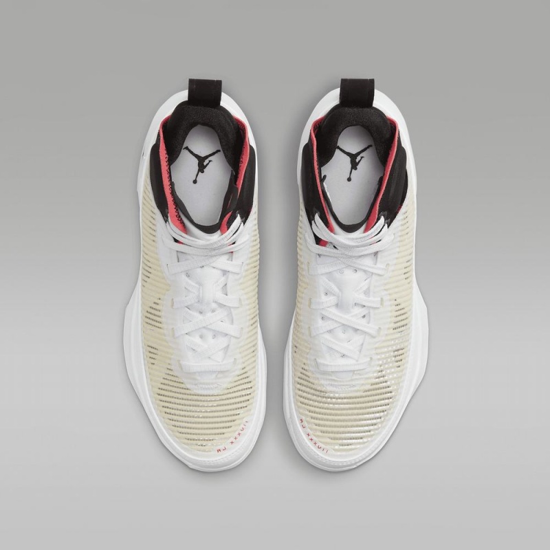 Nike Air Jordan XXXVII Schoenen Kinderen Wit Rood Zwart Nederland | 568403-YNT