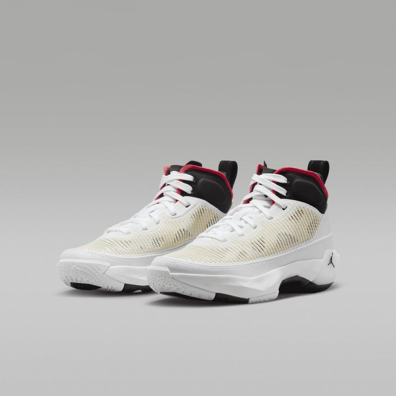Nike Air Jordan XXXVII Schoenen Kinderen Wit Rood Zwart Nederland | 568403-YNT