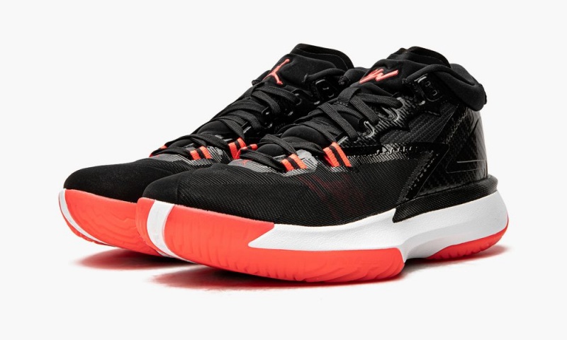 Nike Air Jordan Zion 1 PF Schoenen Heren Zwart Lichtrood Nederland | 593817-AZB