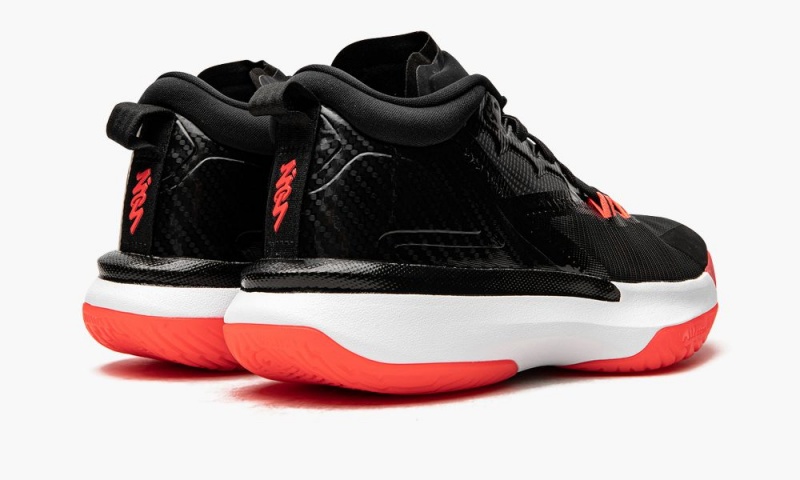 Nike Air Jordan Zion 1 PF Schoenen Heren Zwart Lichtrood Nederland | 593817-AZB