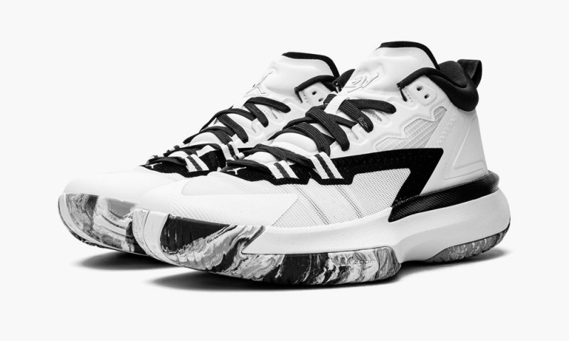 Nike Air Jordan Zion 1 TB Schoenen Heren Wit Zwart Nederland | 953172-ECJ