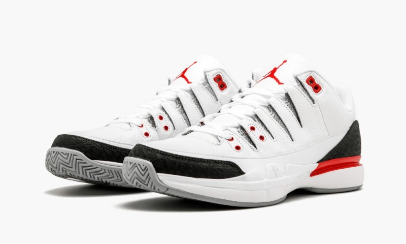 Nike Air Jordan Zoom Vapor RF x AJ3 'Fire Red' Schoenen Heren Wit Rood Zilver Zwart Nederland | 023157-CVQ