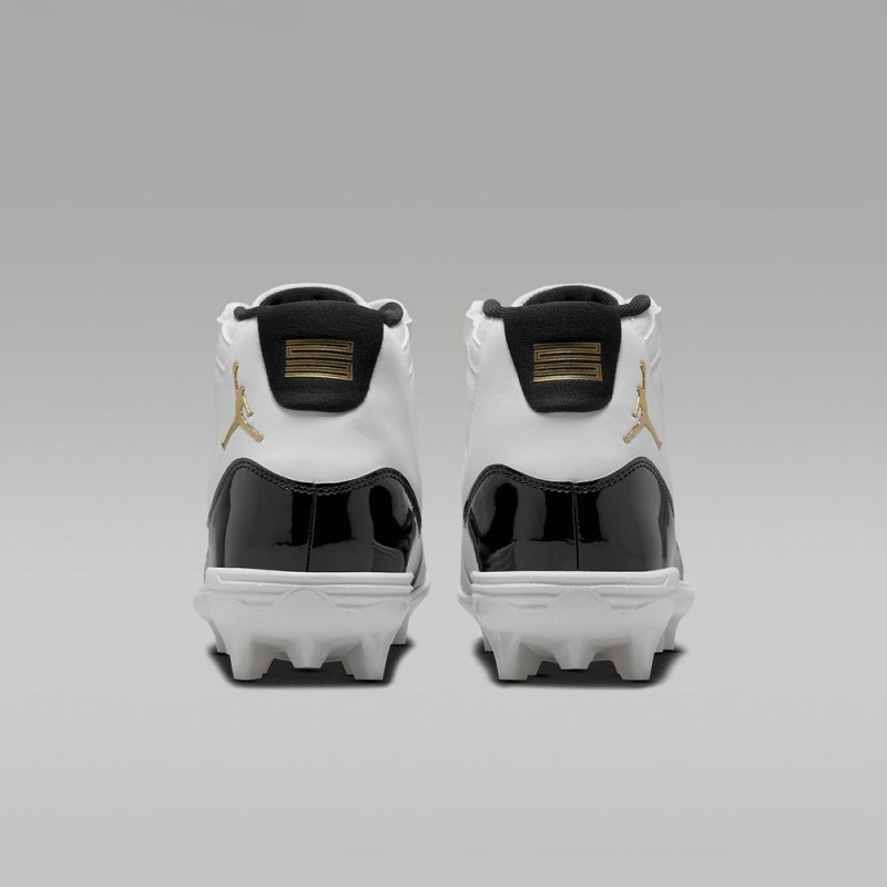Nike Jordan 11 Mid TD Schoenen Heren Wit Zwart Metal Goud Nederland | 471695-HWT