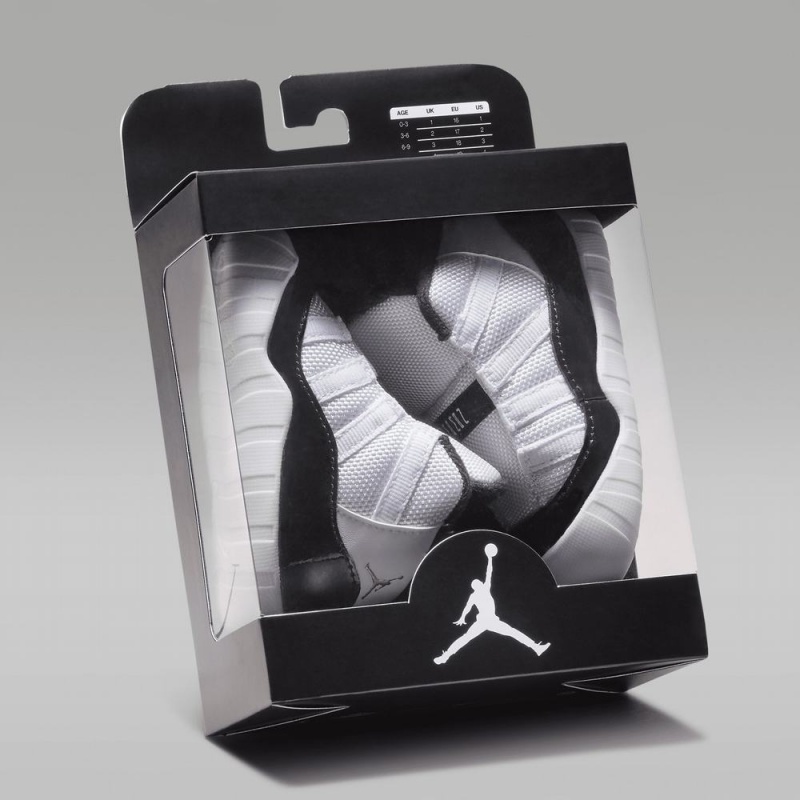 Nike Jordan 11 Schoenen Kinderen Wit Zwart Metal Goud Nederland | 034512-CXA