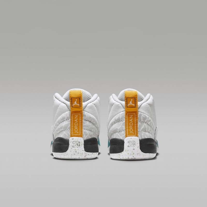 Nike Jordan 12 Retro Schoenen Kinderen Wit Paars Groen Nederland | 240698-EOC