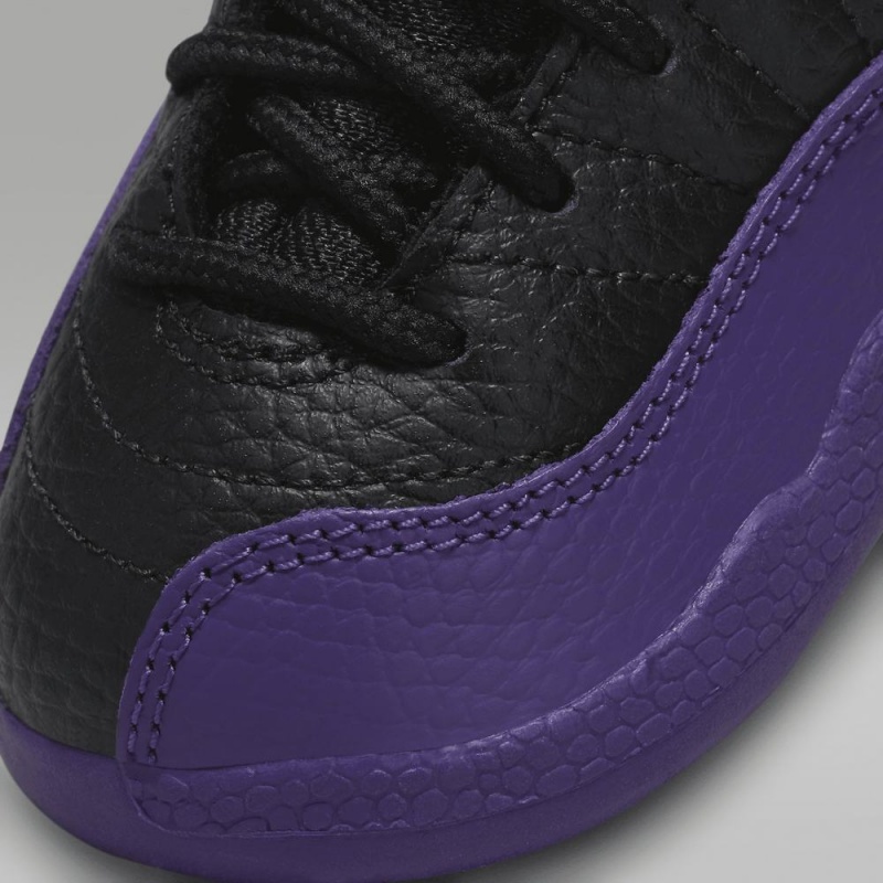 Nike Jordan 12 Retro Schoenen Kinderen Zwart Paars Nederland | 382046-IOR