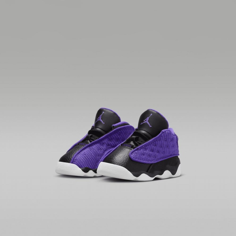 Nike Jordan 13 Retro Schoenen Kinderen Paars Wit Zwart Nederland | 671902-PQH