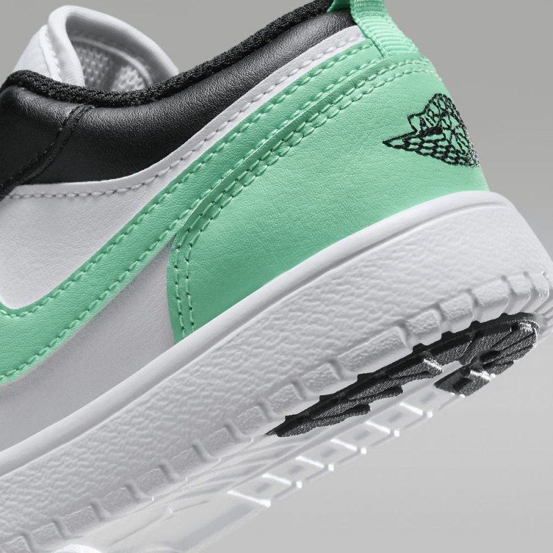 Nike Jordan 1 Low Alt Schoenen Kinderen Zwart Wit Groen Nederland | 590318-ZOE