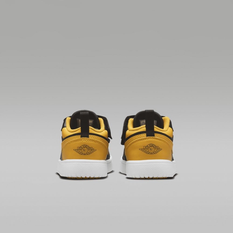 Nike Jordan 1 Low Alt Schoenen Kinderen Zwart Geel Nederland | 305492-KTC