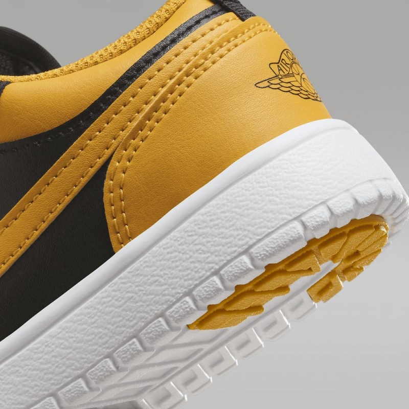 Nike Jordan 1 Low Alt Schoenen Kinderen Zwart Geel Nederland | 305492-KTC