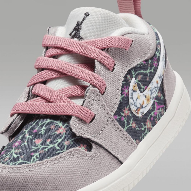 Nike Jordan 1 Low Alt Schoenen Kinderen Bloemen Wit Roze Nederland | 874261-RNC