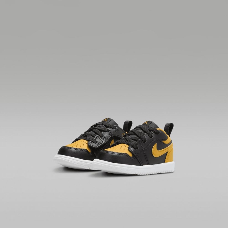 Nike Jordan 1 Low Alt Schoenen Kinderen Zwart Geel Nederland | 091753-AIK