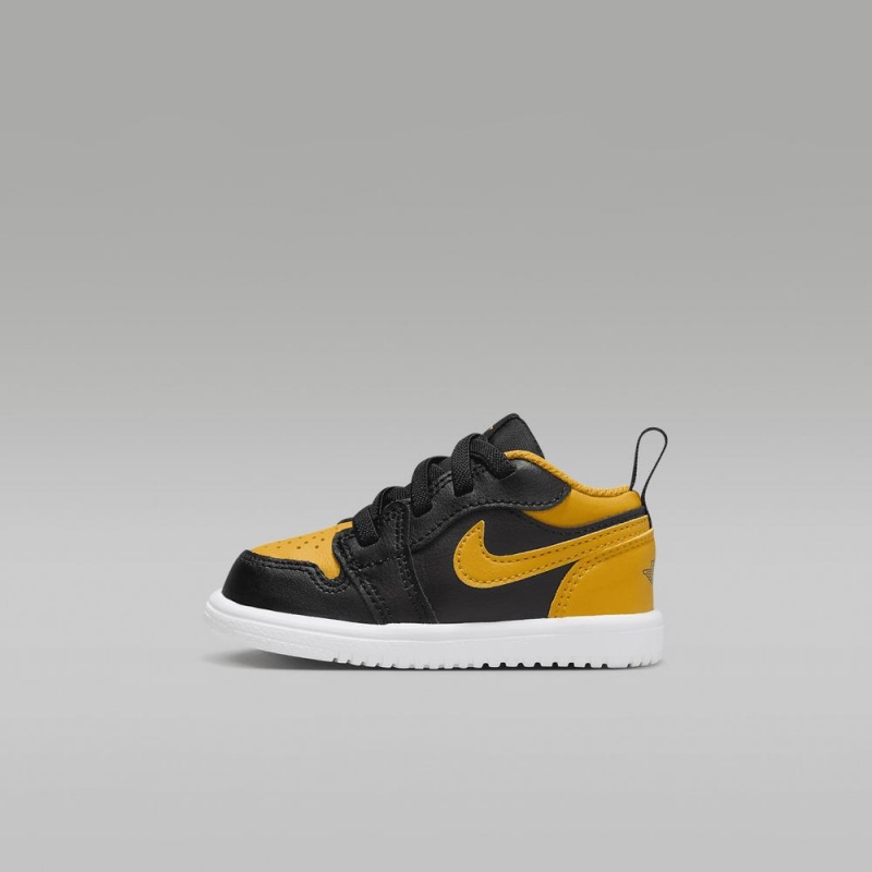 Nike Jordan 1 Low Alt Schoenen Kinderen Zwart Geel Nederland | 091753-AIK