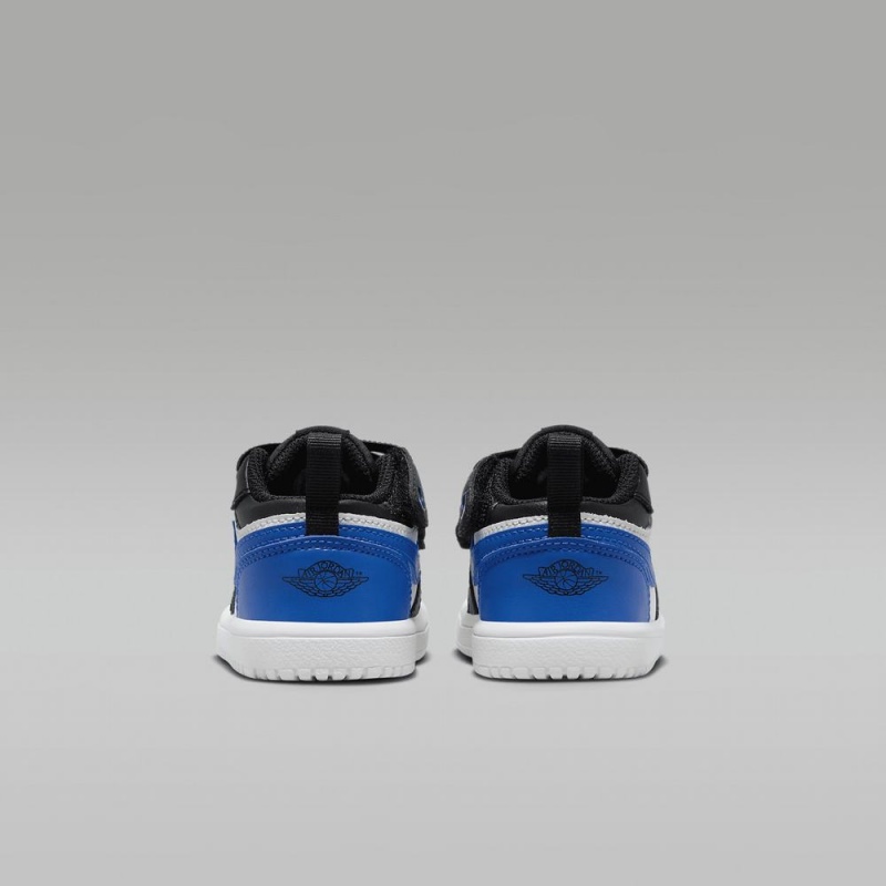 Nike Jordan 1 Low Alt Schoenen Kinderen Zwart Wit Koningsblauw Blauw Nederland | 870394-BXN