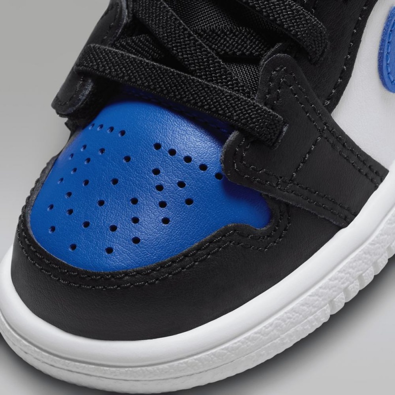 Nike Jordan 1 Low Alt Schoenen Kinderen Zwart Wit Koningsblauw Blauw Nederland | 870394-BXN